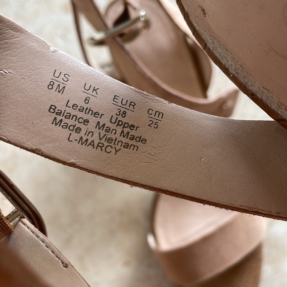 Nude Franco Sarto Sandals - Picture 6 of 6